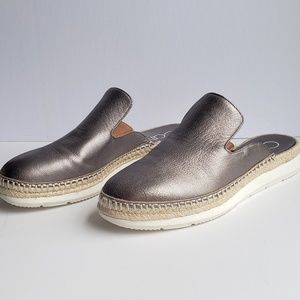 calvin klein verie espadrille loafer mule